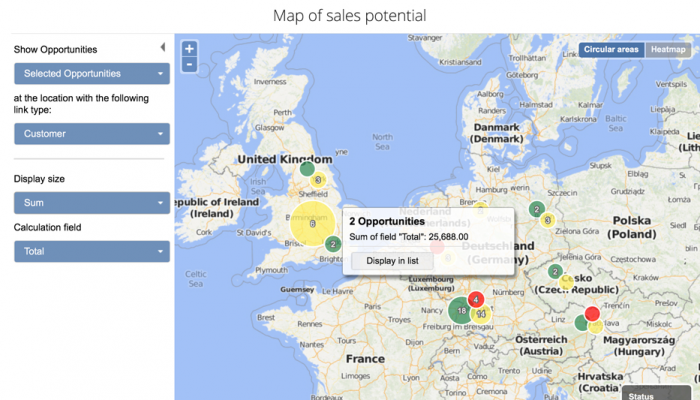 Mapas com clusters e avaliações de clientes